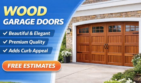 Wood Garage Door Installation Orange
